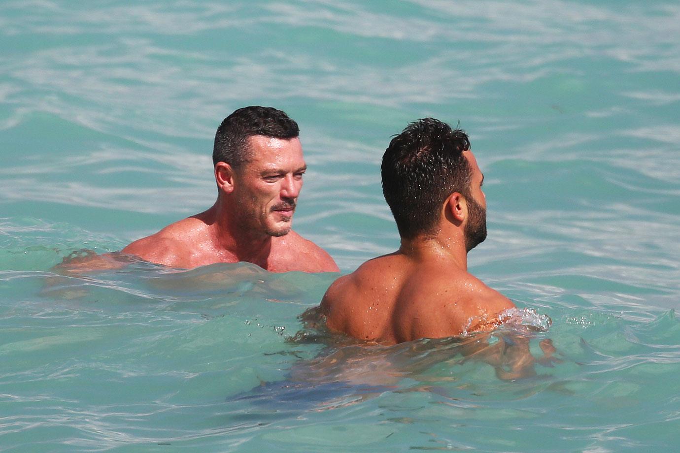 luke evans sexy nude beach mystery man