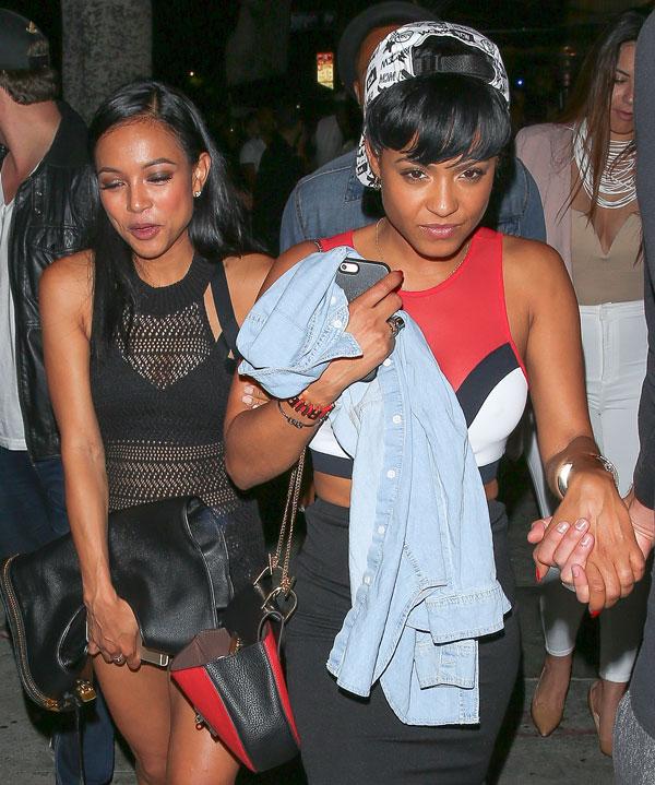 Karrueche Tran and Christina Milian girls' night amidst Chris