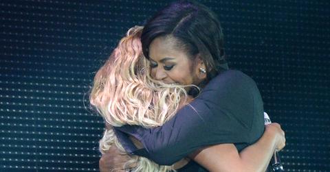 Michelle obama dancing beyonce jay z concert hero