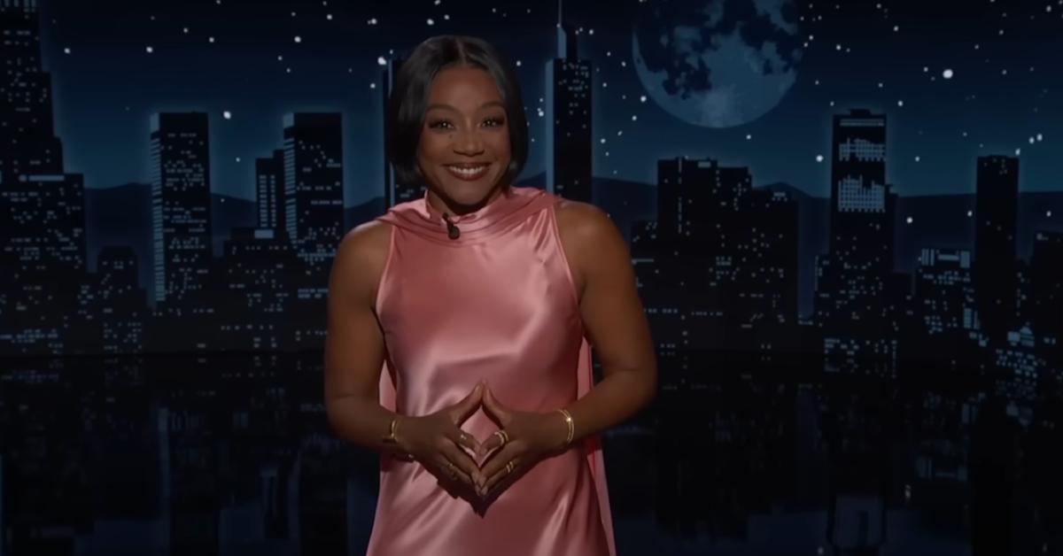 Image of Tiffany Haddish squashed speculation while guest hosting 'Jimmy Kimmel Live!' 
