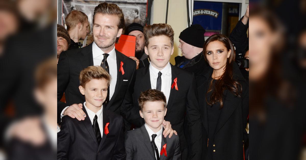 Image of David and Victoria Beckham share four kids.