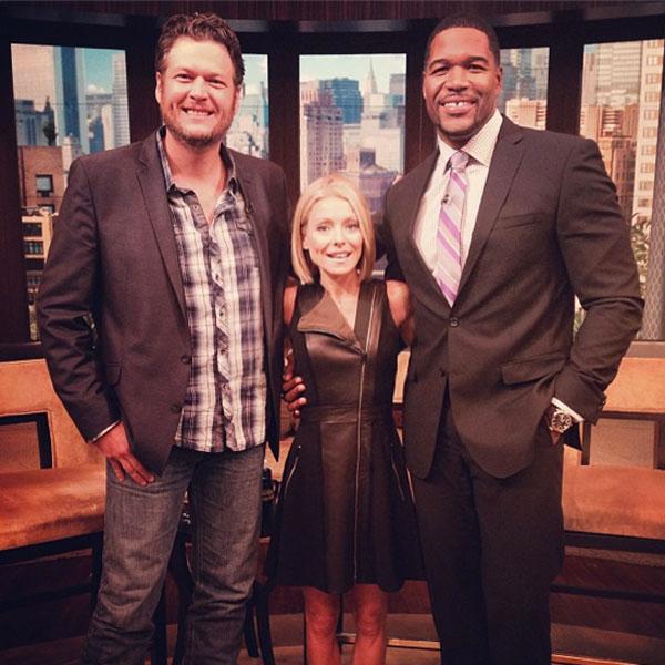 Blake Shelton Kelly Ripa Michael Strahan