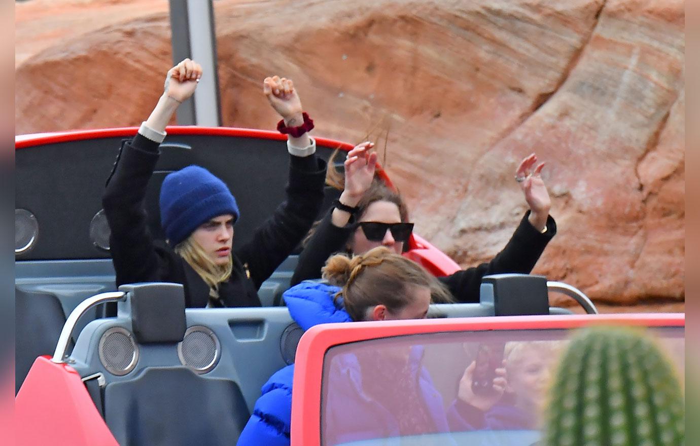 Cara Delevingne & Girlfriend Ashley Benson Travel To Disneyland Together