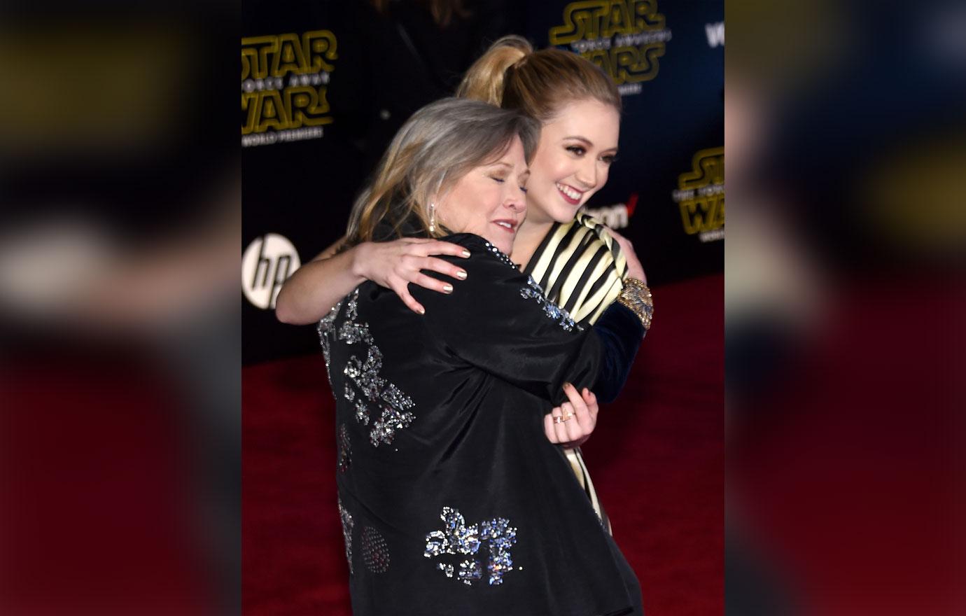 Billie Lourd Uncle Todd Carrie Fisher Debbie Reynolds 08