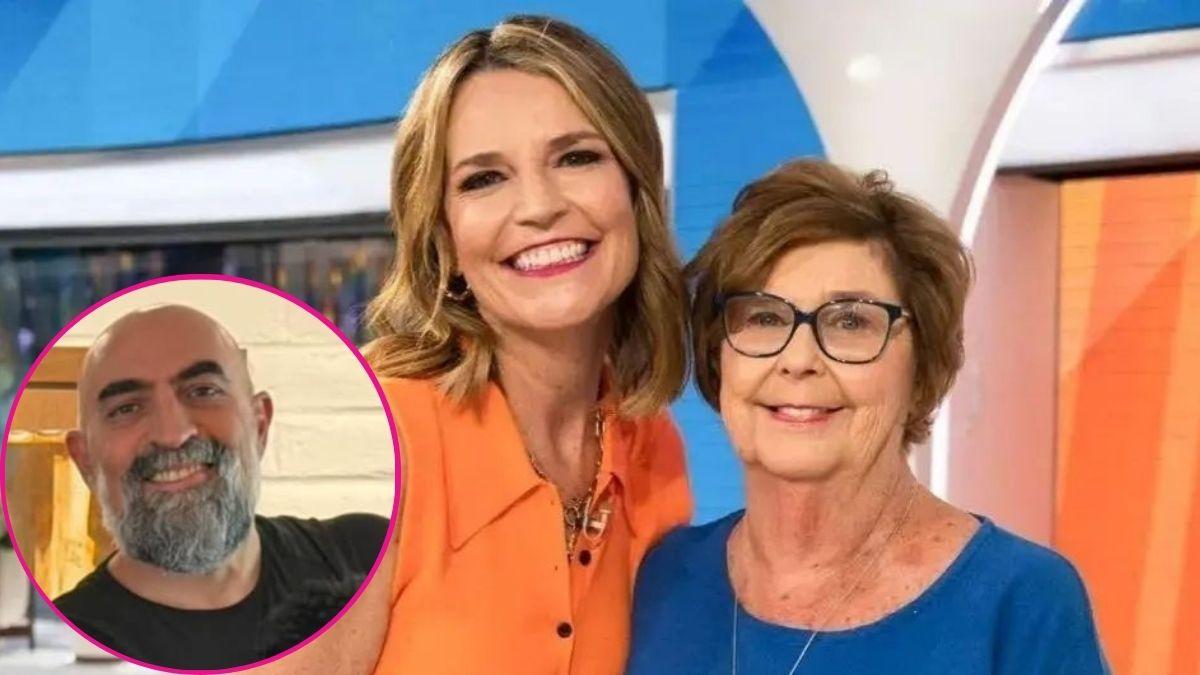 composite photo of savannah guthrie with mom nancy guthrie and tommaso cioni