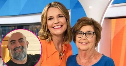composite photo of savannah guthrie with mom nancy guthrie and tommaso cioni