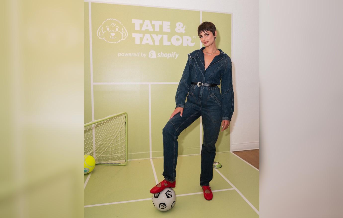 taylor hill at the tate taylor pawp pup credit shopify