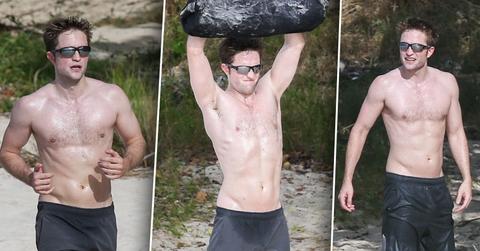 Robert pattinson working out beach muscles body shirtless ok pp