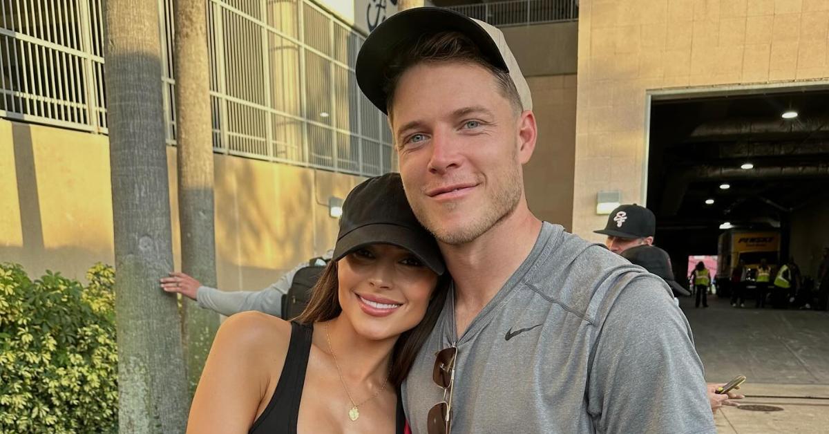 olivia culpo pregnant baby bump first child husband christian mccaffrey