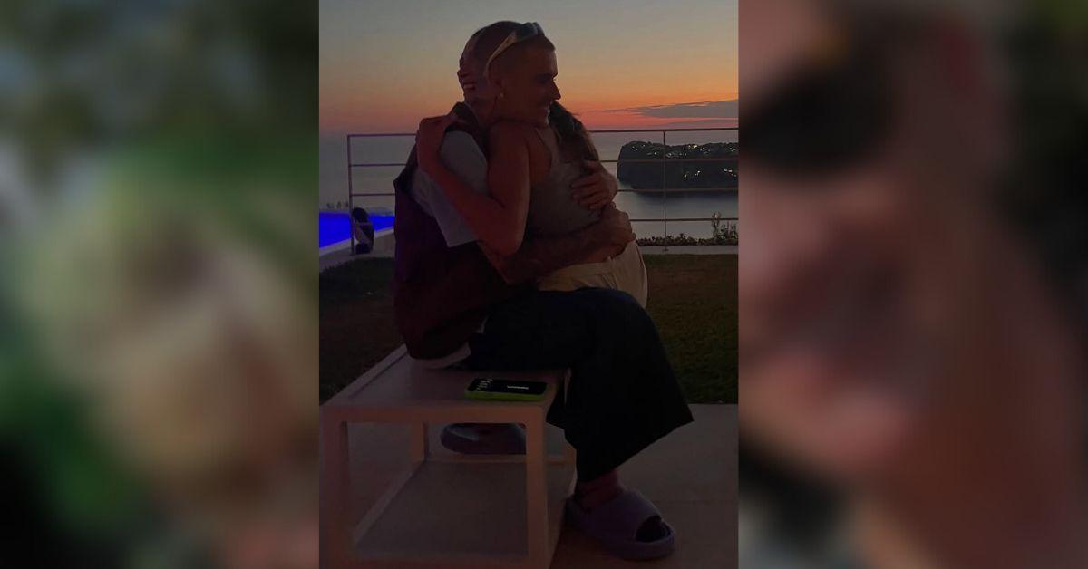 Hailey Bieber Appears to Go Braless In Hidden String Bikini Top Photos