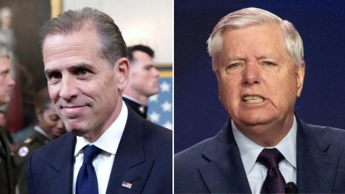 photo of Hunter Biden believes Lindsey Graham, Mike Johnson and Josh Hawley are not straight.