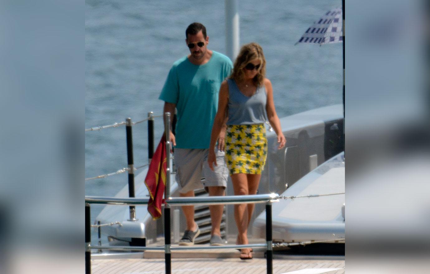 Jennifer aniston with adam sandler