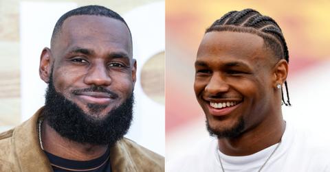lebron james supports son bronny usc basketball debut