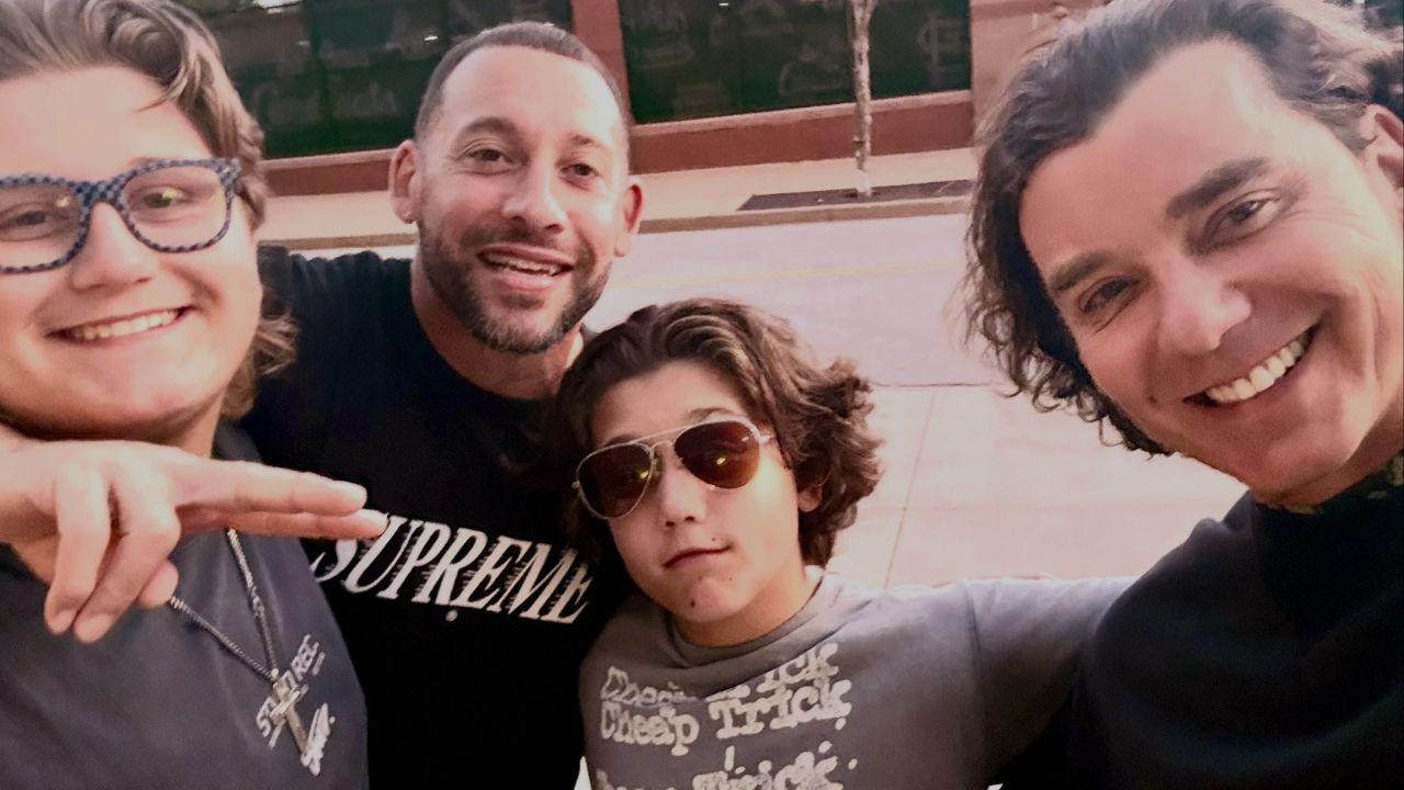 Image of Zuma, Kingston, Apollo, and their father Gavin.