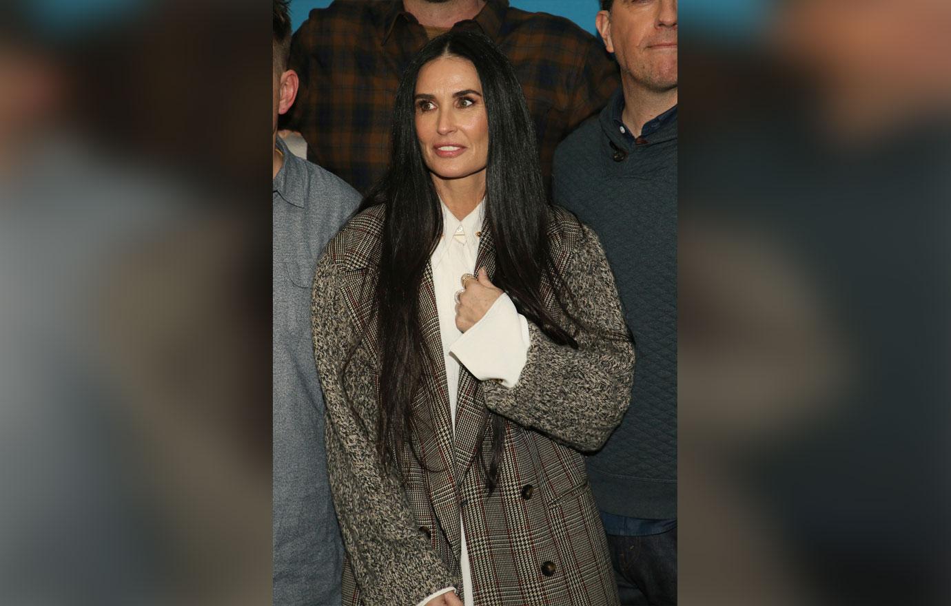 Demi Moore poses at the premiere of the film "Corporate Animals" during the 2019 Sundance Film Festival, in Park City, Utah