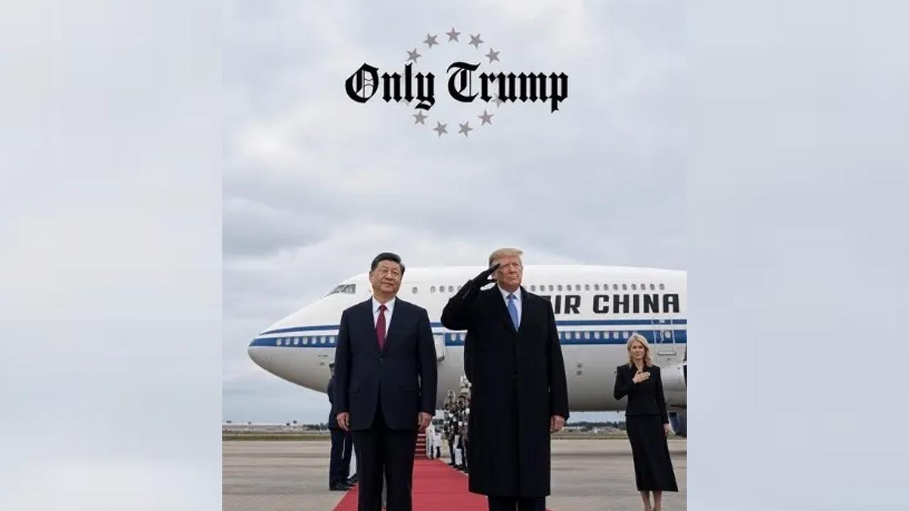 photo of Donald Trump posted an edited image that changed Monica Crowley's appearance.