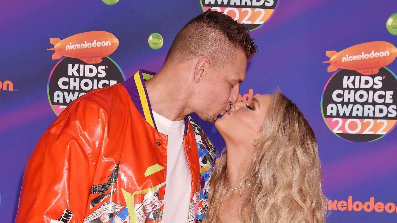 Image of Rob Gronkowski and Camille Kostek have been dating for over 10 years. 