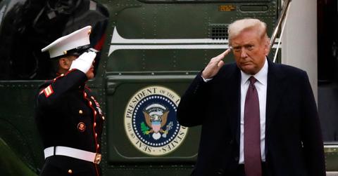 donald trump salute unwell
