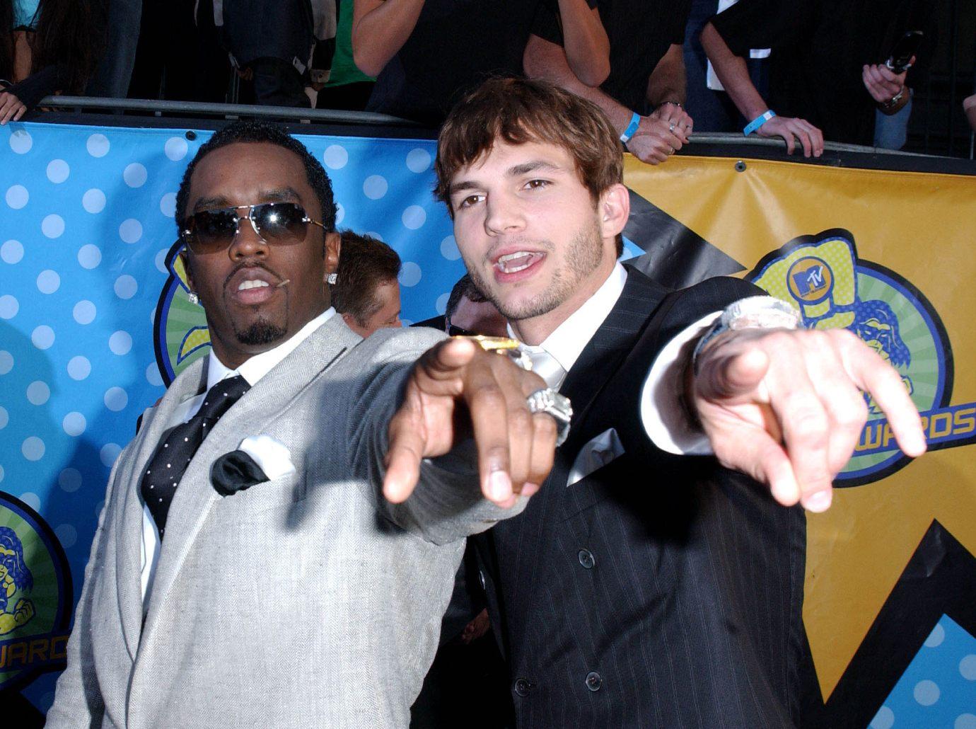 ashton kutcher admitted cant tell friendship sean diddy combs