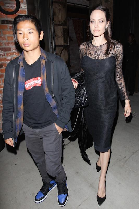 Angelina Jolie dines with son Pax Jolie Pitt at TAO on Mother&#8217;s Day