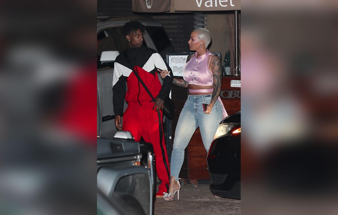 Amber Rose Reacts to 21 Savage Split Reports