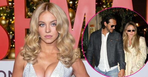 Split photo of Sydney Sweeney & Jonathan Davino