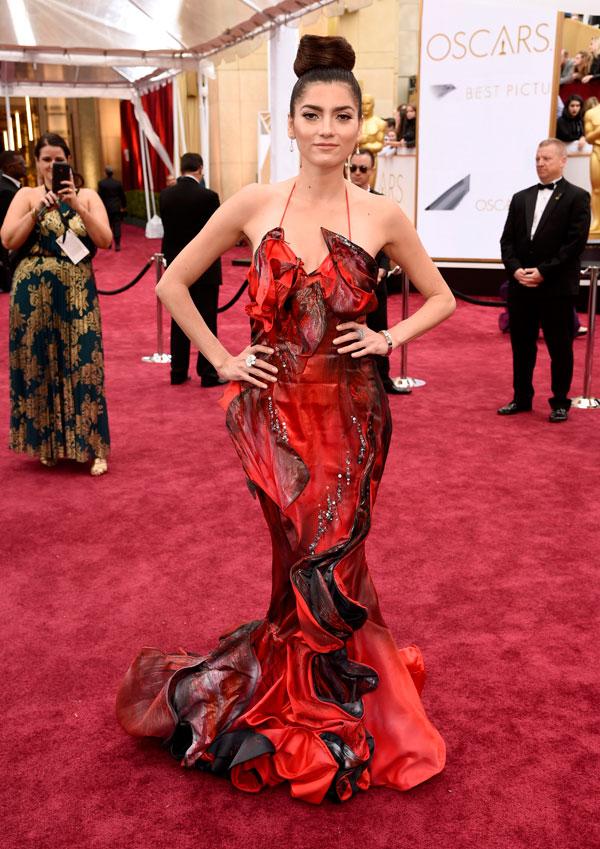 Blanca Blanco 2015 oscars arrivals