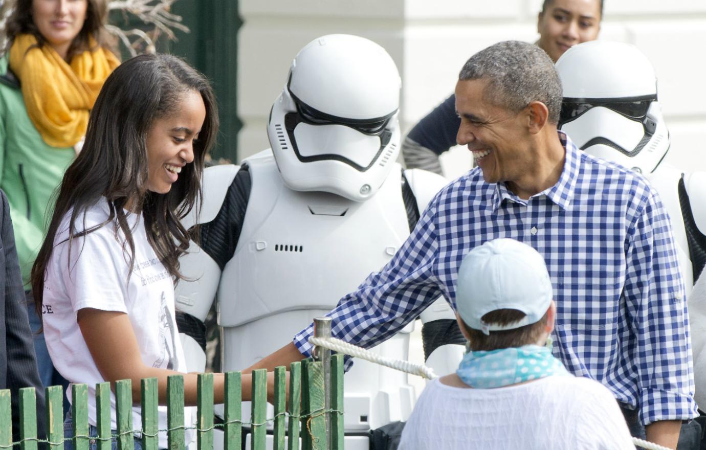 Malia Obama said it was OK if her dad, President Obama, did not attend parent-teacher conferences.