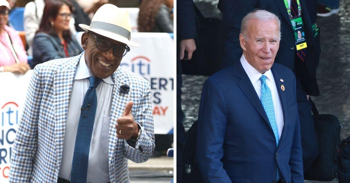 Photos of Al Roker and Joe Biden