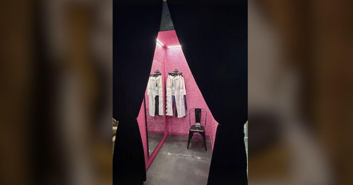 image of The former child star shared a post showing a colorful dressing room filled with clothes.