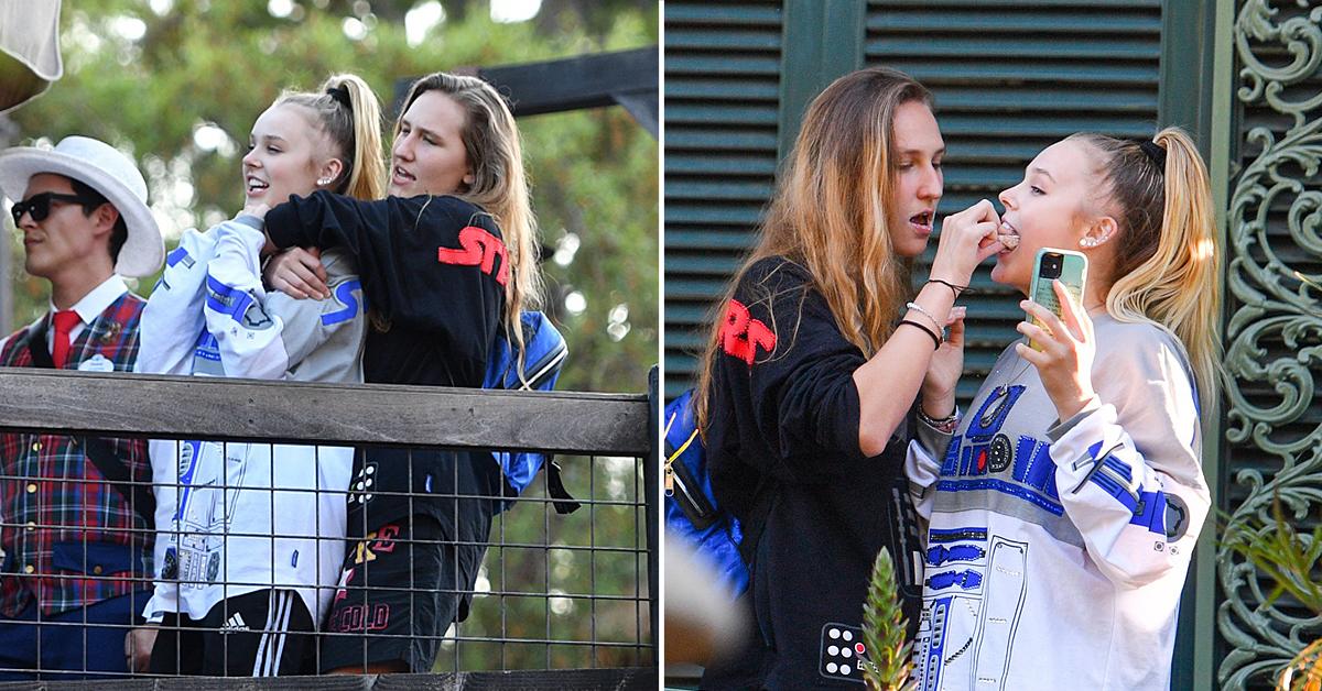 JoJo Siwa, Girlfriend Kylie Prew Show PDA at Disneyland: Photos