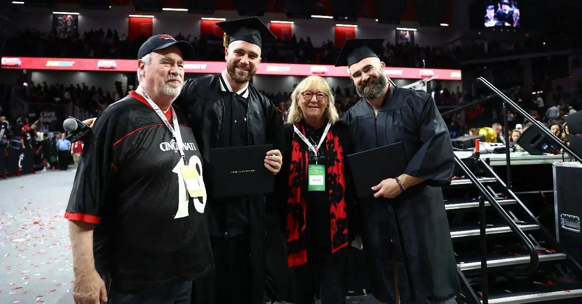 Photo of Ed, Travis, Jason and Donna Kelce