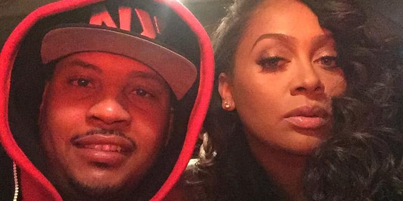 Carmelo anthony wishes la la happy valentines day