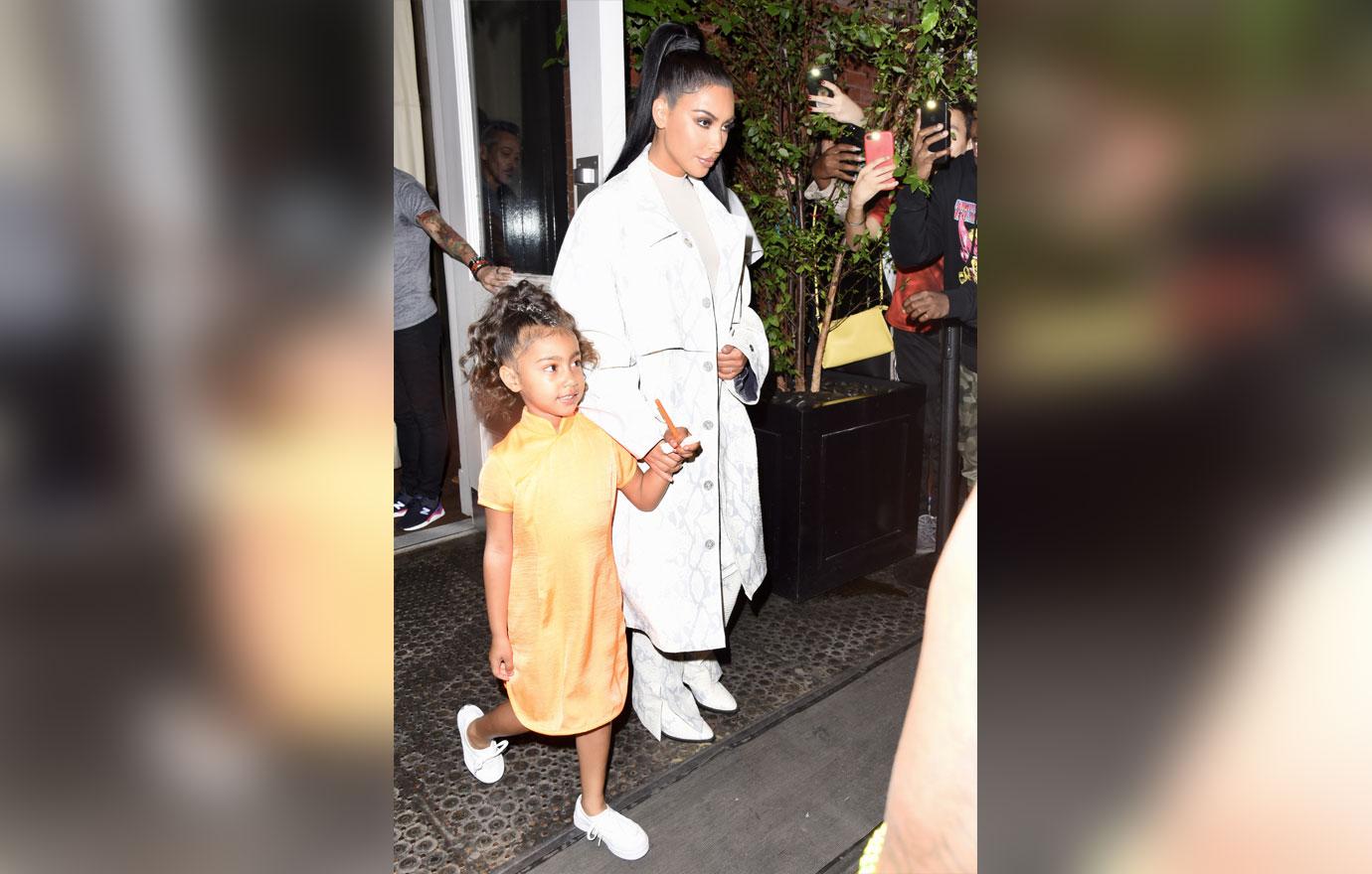 Kim Kardashian and Kanye West Dine At Cheesecake Factory