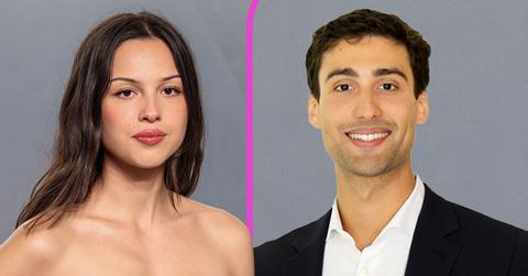 split photo of Olivia Rodrigo and Julian Croonenberghs