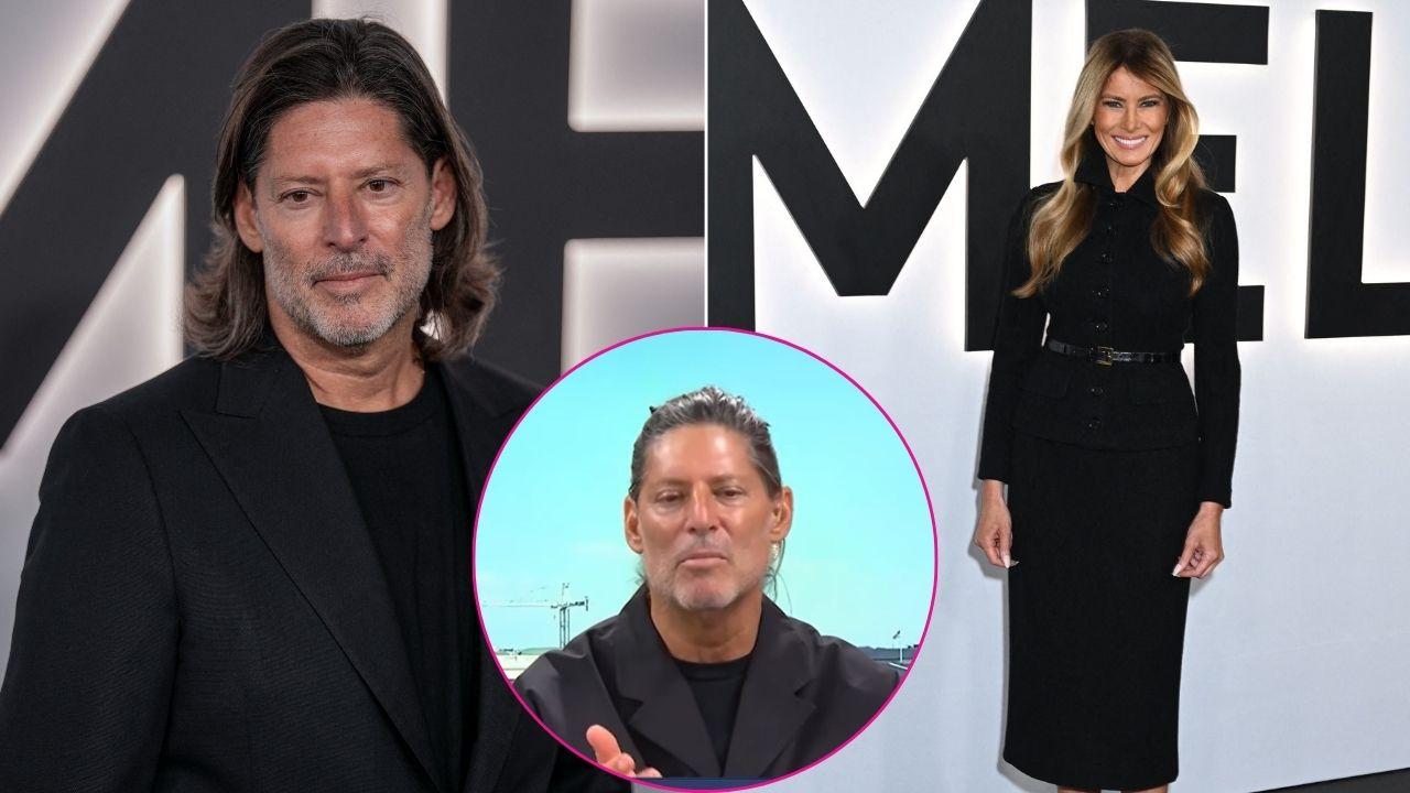 Split photo of Marc Beckman and Melania Trump