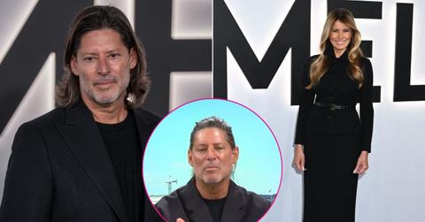 Split photo of Marc Beckman and Melania Trump