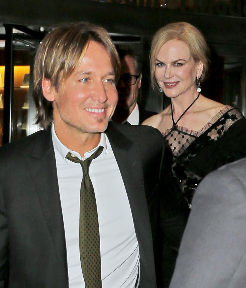 Nicole Kidman and Keith Urban depart Moma after appearing at a screening of her new movie &#8216;Genius&#8217; in New York