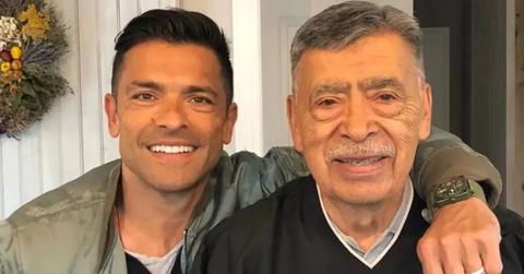 Photo of Mark Consuelos and his father, Saul.
