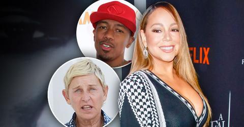 Mariah Carey, Inset Nick Cannon, Inset Ellen DeGeneres