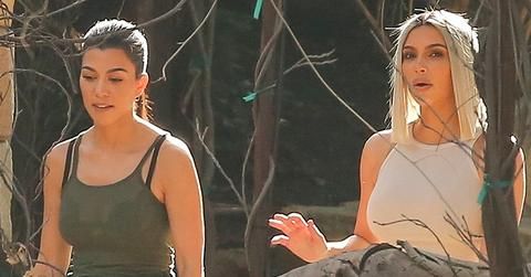 Kim kourtney kardashian filming keeping up malibu pics