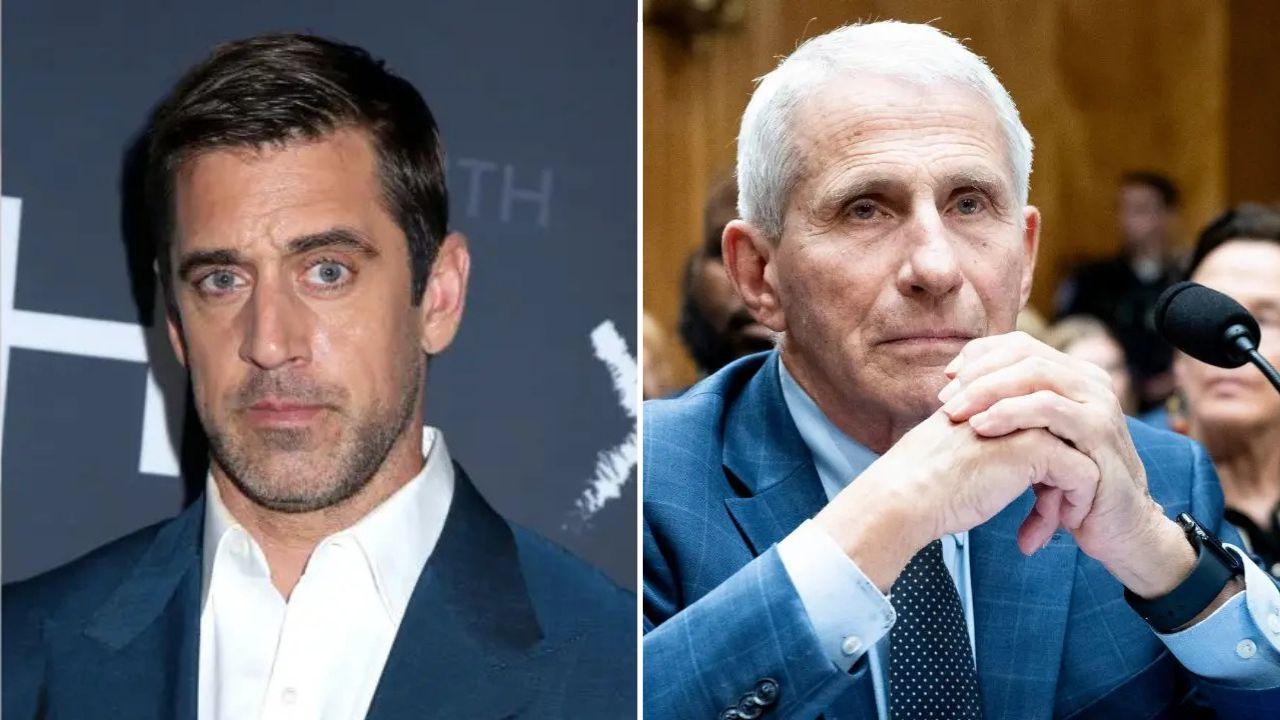 image of Aaron rdogers and Anthony Fauci