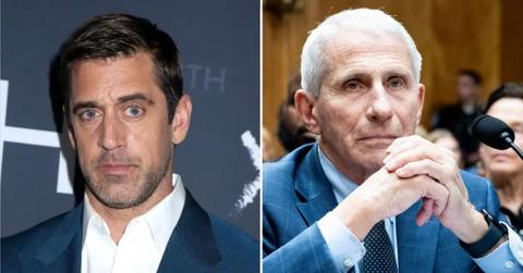 image of Aaron rdogers and Anthony Fauci