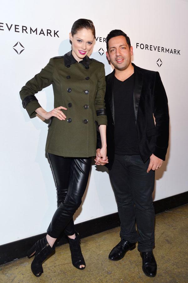 Coco Rocha and James Conran at the event launch of The Forevermark #HOLDMYHANDFOREVERMARK Social Project