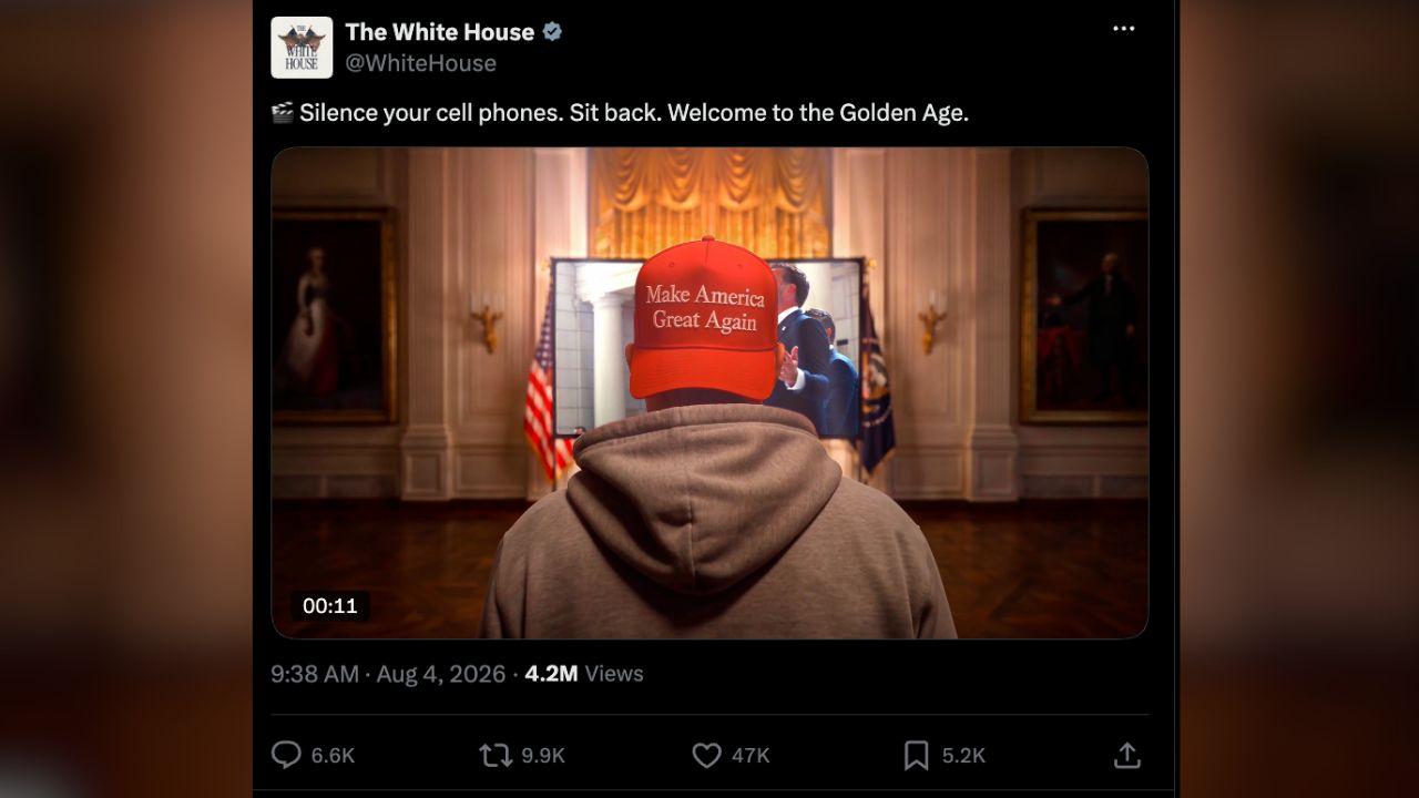 Image of The White House video reimagined the famous commercial with political messaging.