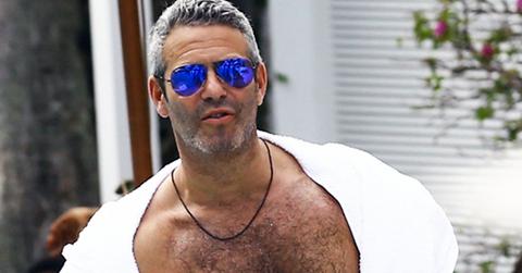 Andy cohen shirtless pool miami HR