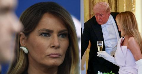 split of Melania, Donald Trump.