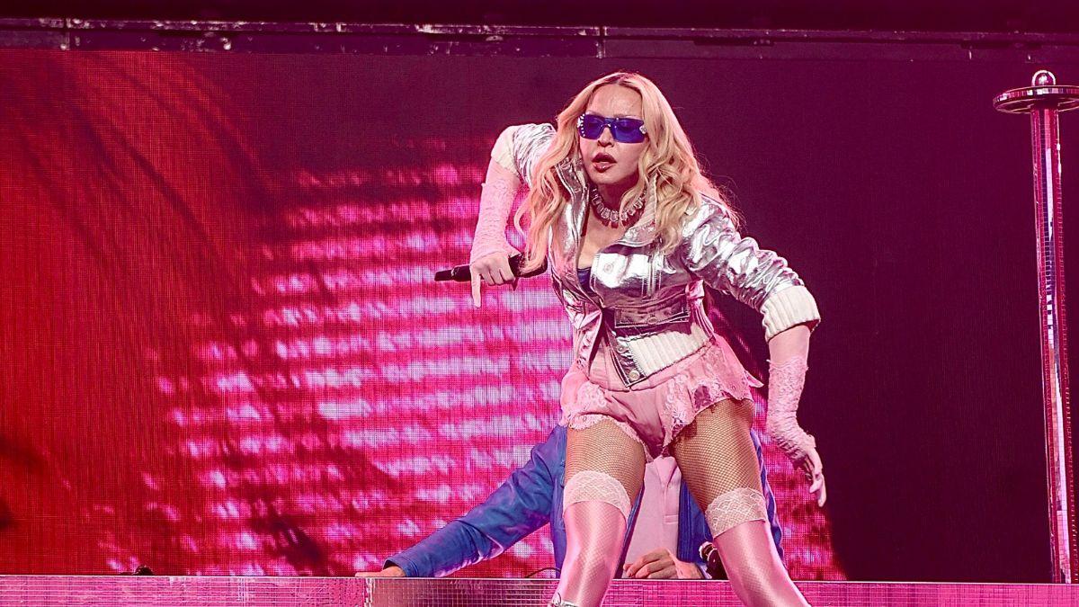 Image of Madonna hinted she will perform at something bigger.