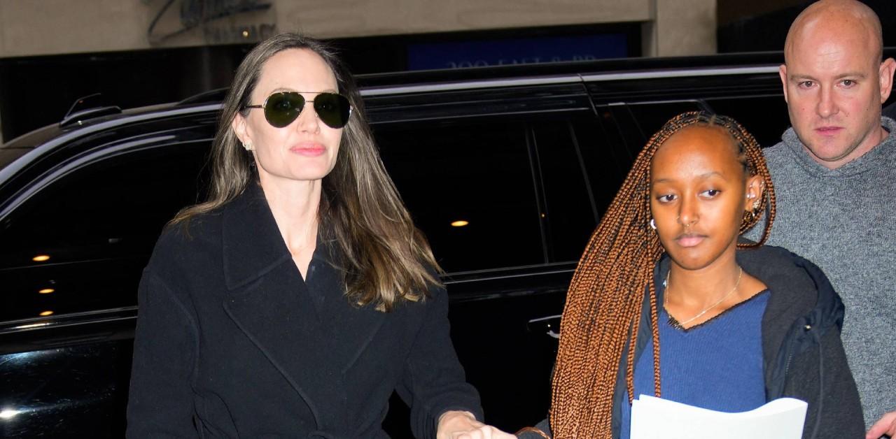 Angelina Jolie Spends Quality Time With Pax and Zahara in New York