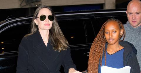 angelina jolie daughter zahara nyc outing brad pitt new girlfriend met kids